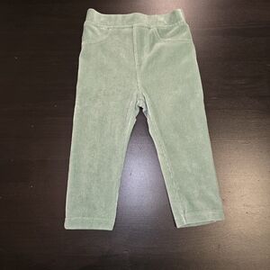 JOJO Maman Green Kids Jersey Cord Jeggings 12-18m NWOT
